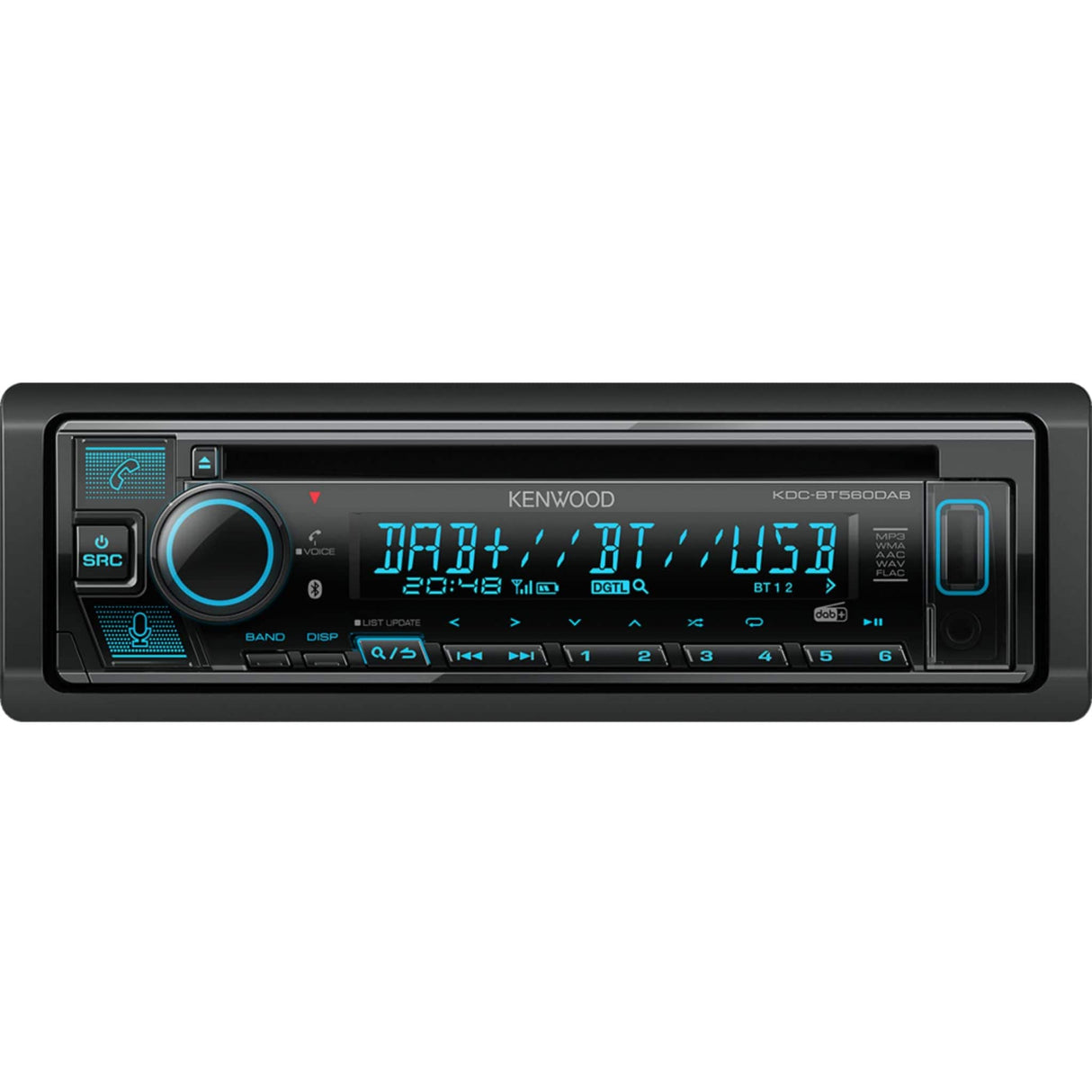 Kenwood KDC-BT560DAB CD Receiver with Bluetooth & DAB+ Radio Alexa