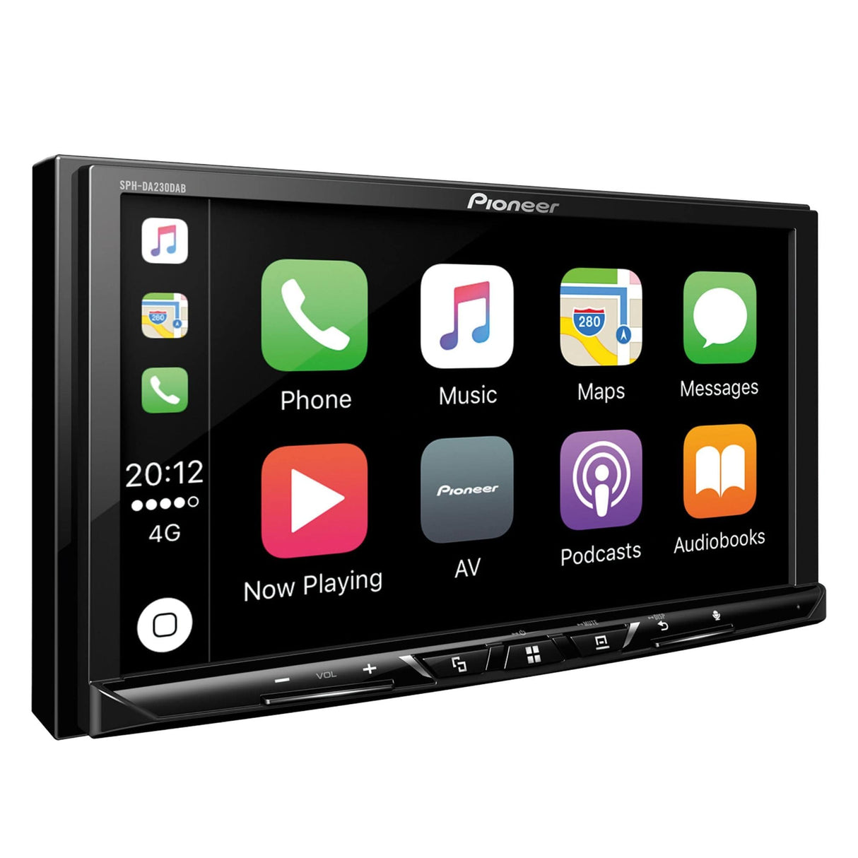 Pioneer SPH-DA230DAB Mechless Double Din Stereo with Apple Car Play / Android Auto