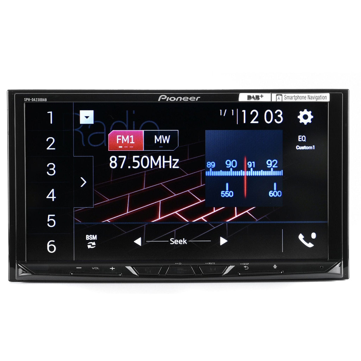 Pioneer SPH-DA230DAB Mechless Double Din Stereo with Apple Car Play / Android Auto