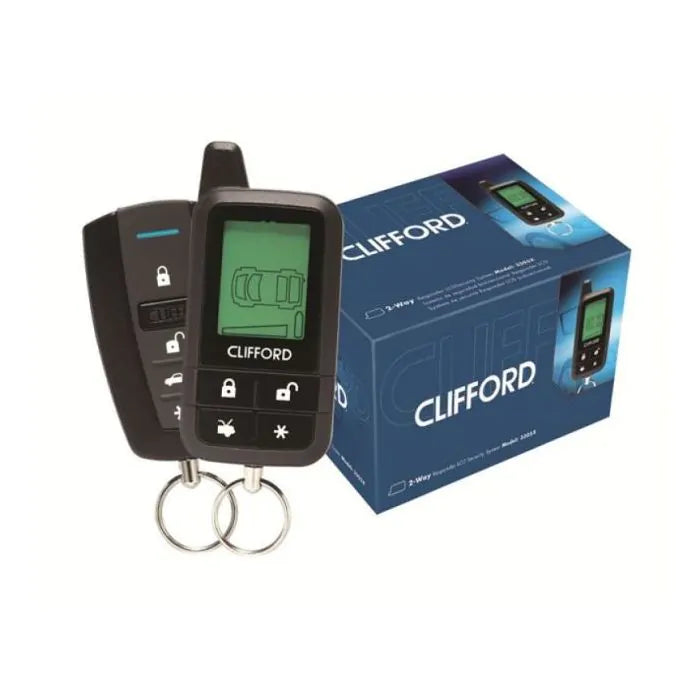 Clifford 3305X - 2-Way Car Alarm DoubleGuard® Shock Sensor Security