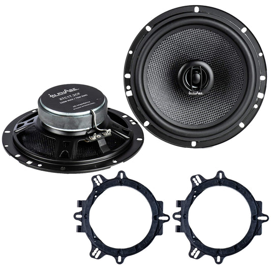 In Phase XTC17.2CF 320 Watts 17cm 2-Way Rotary Tweeter Car Door/Shelf Speakers