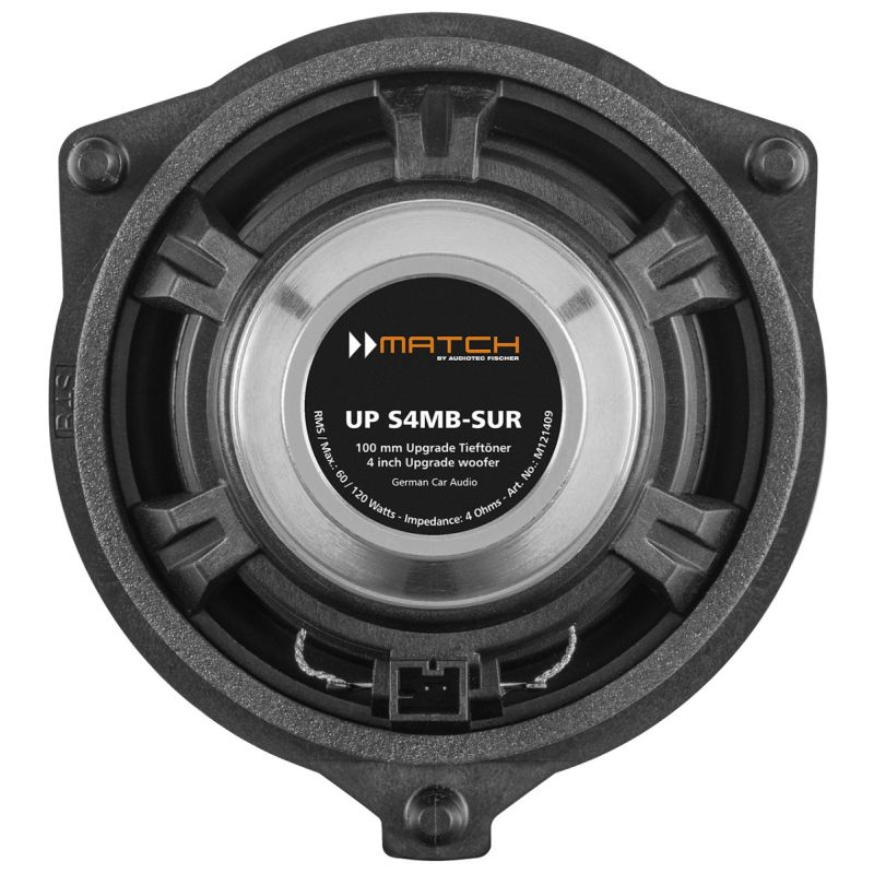 MATCH UP S4MB-CTR 4" 100mm 120w Single Centre Speaker For Mercedes Vehicles